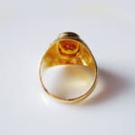 18K Gold Plated Stunning Honey Topaz Ring 5