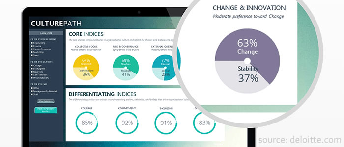 comprehensive diagnostic solution that helps organizations drive precise and targeted cultural change