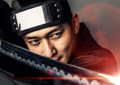 Foto Edit Samurai Jepang untuk Cover Film