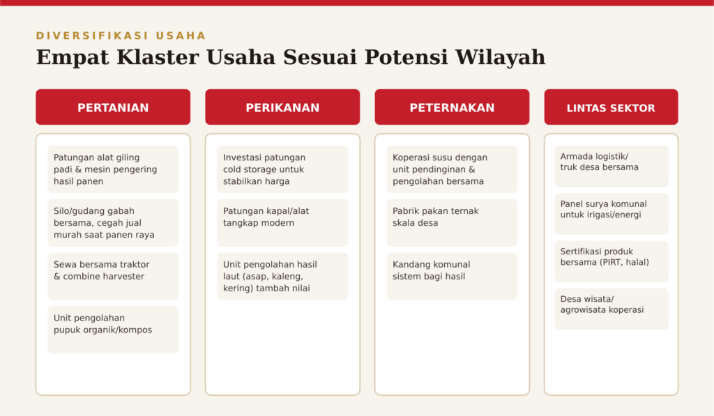ide diversifikasi usaha koperasi desa merah putih